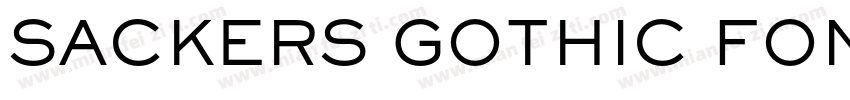 SACKERS GOTHIC FONT字体转换
